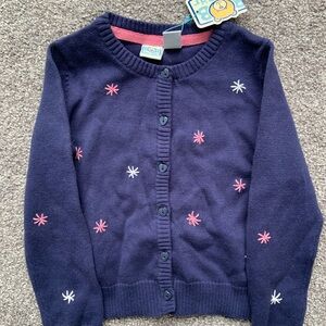 Kids Navy Cardigan with Star Accents
